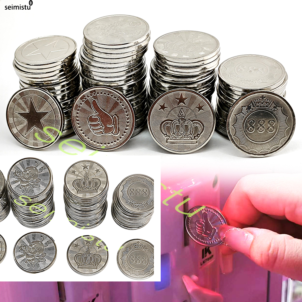 Token Coin Mechanism - 100pcs Coin Token Stainless Steel Game