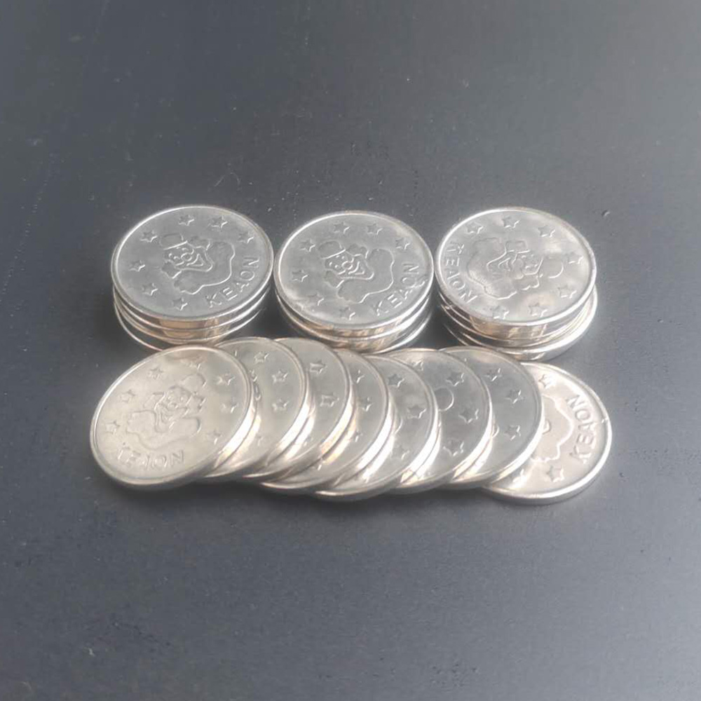 Token Coin Mechanism - 1000pcs 24.2*1.85mm Stainless Steel Arcade Game