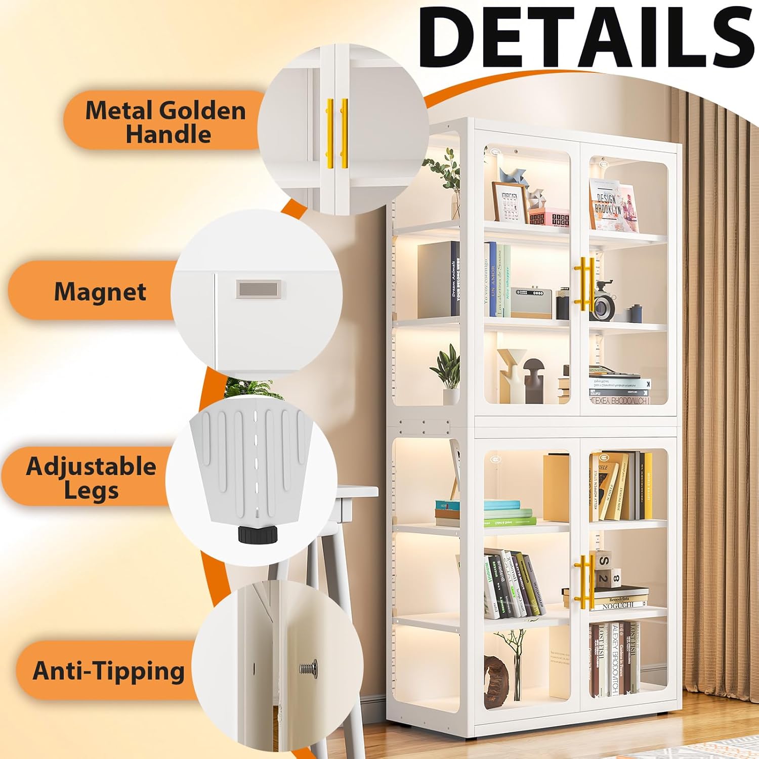 Display Cabinet with Glass Doo - Glass Cabinet Display ulasan dan harga