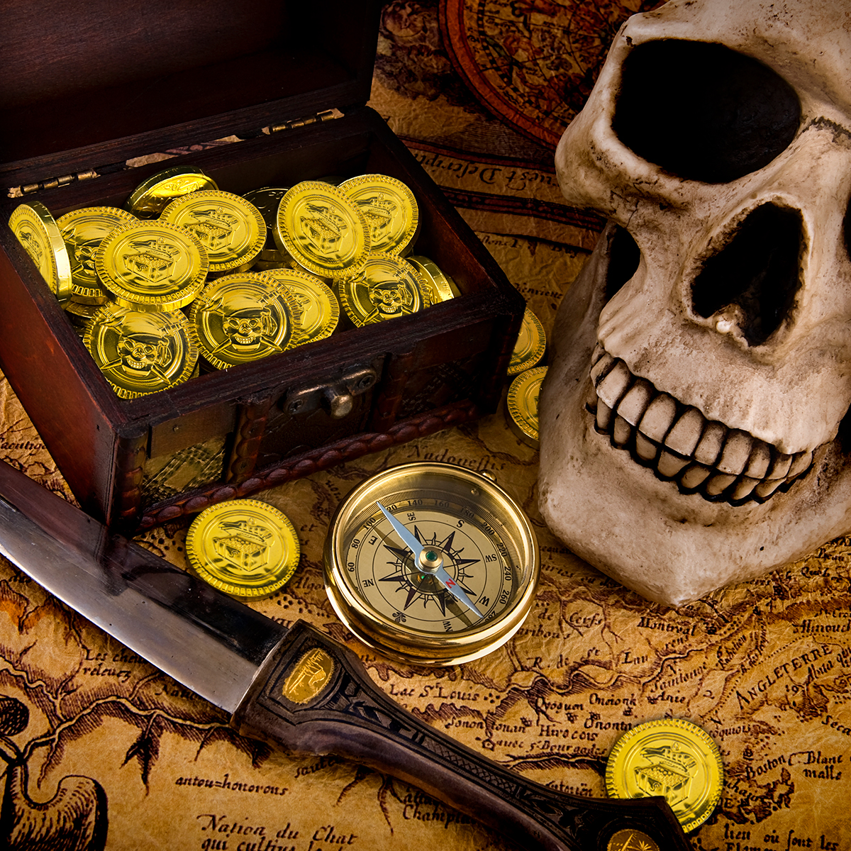 20/40pcs Pirate Coins Plastic  - Token Coin Mechanism ulasan dan harga