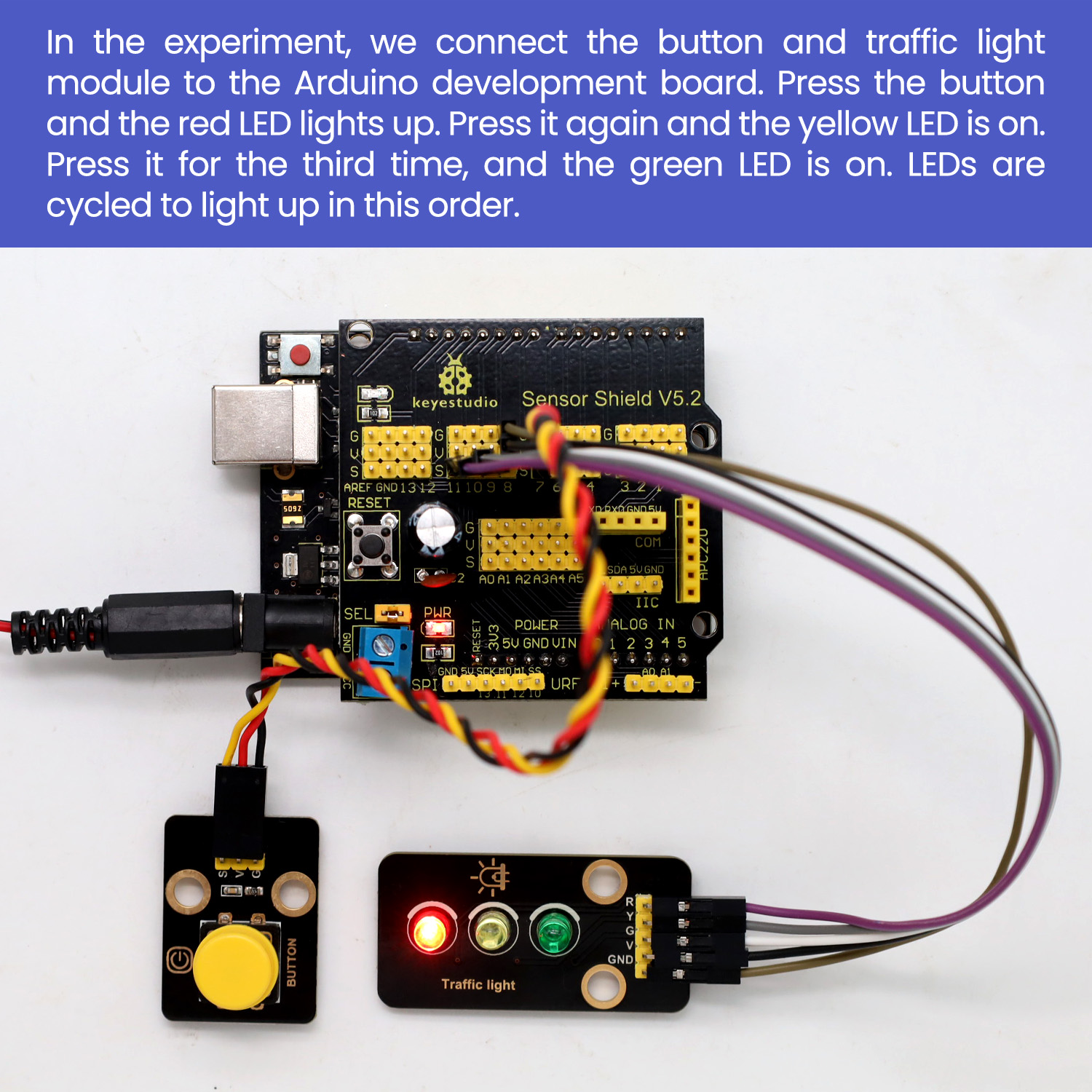Keyestudio Traffic Light Modul - Arduino Vending Machine Project ulasan dan harga