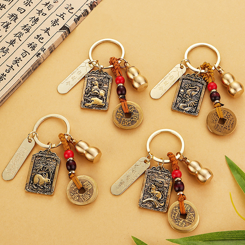 Copper zodiac Luck Token Keych - Token Coin Mechanism ulasan dan harga