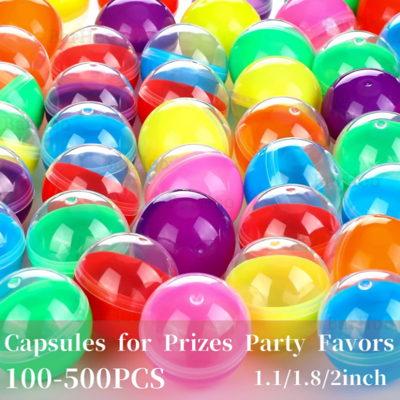 100-500PCS Empty Round Capsule - Prize Capsule Toy Machine ulasan dan harga