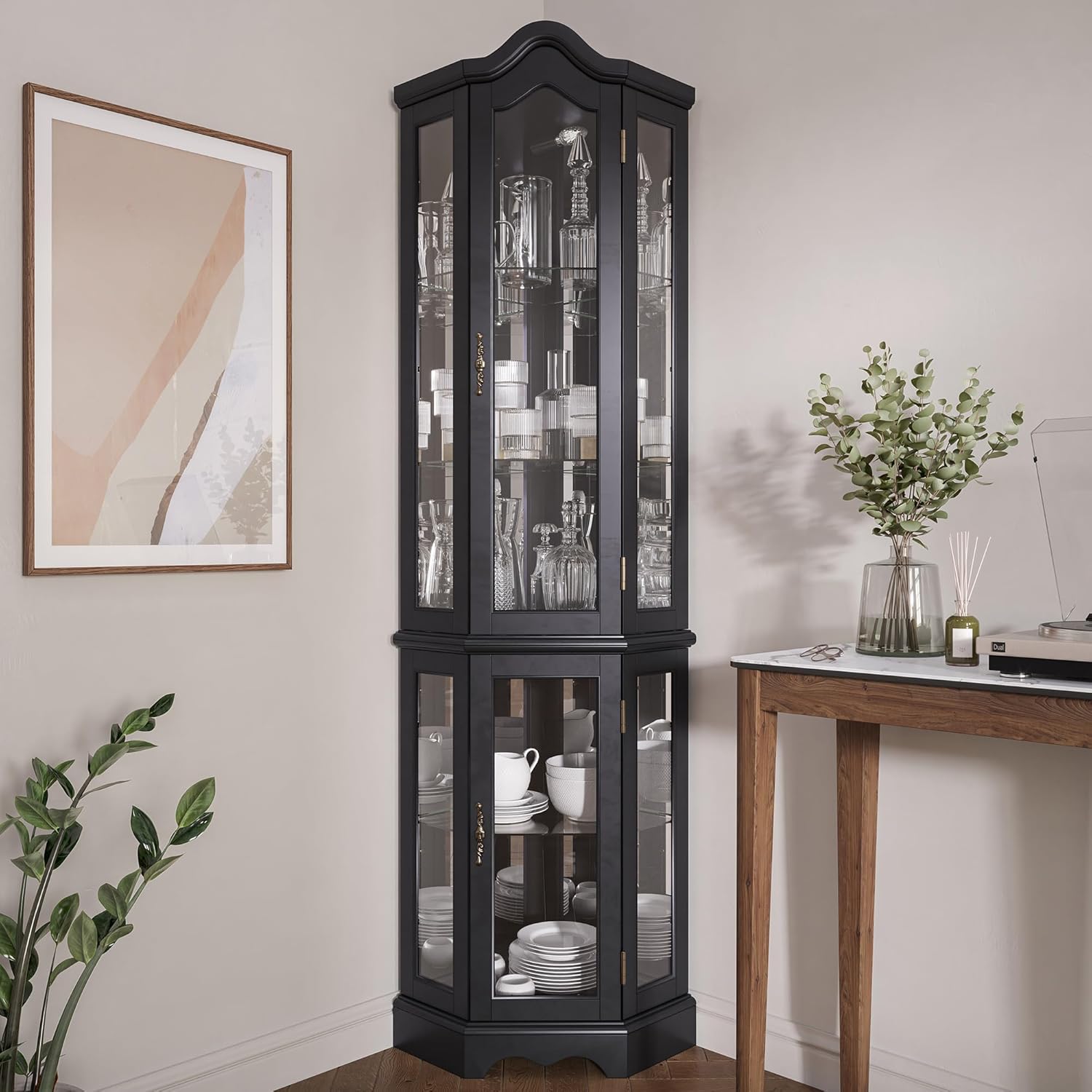 Lighted 3-Side Glass Display C - Glass Cabinet Display ulasan dan harga