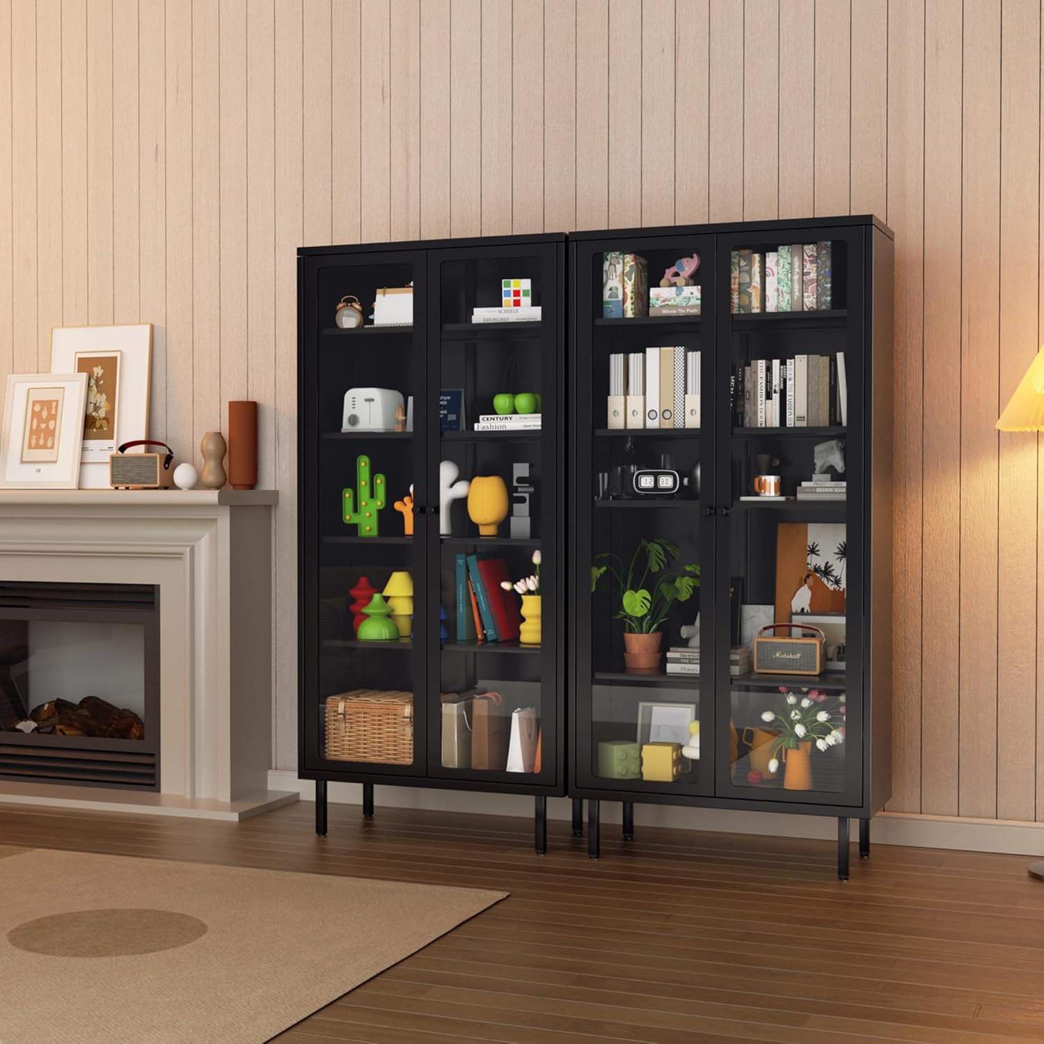Glass Display Cabinet, Metal C - Glass Cabinet Display ulasan dan harga