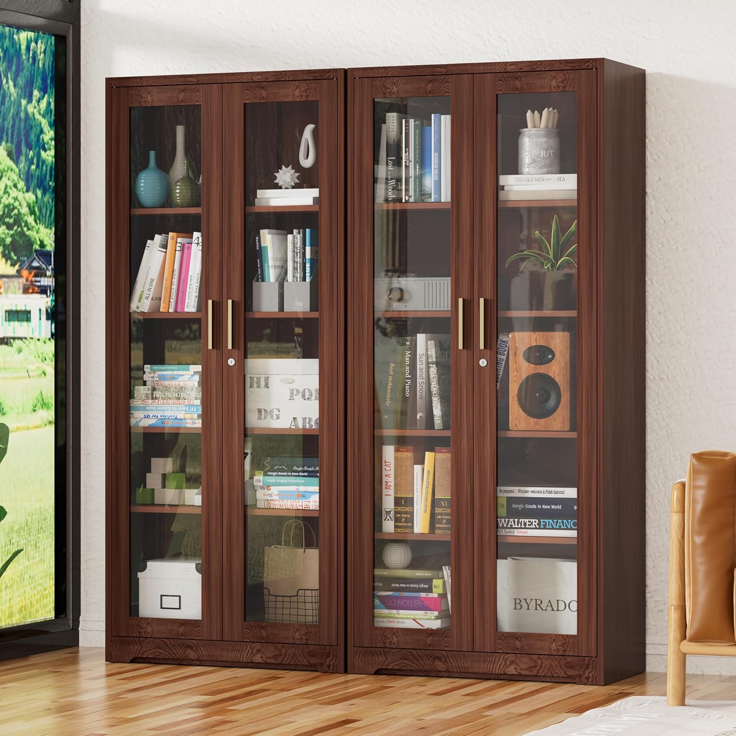 Display Cabinet with Glass Doo - Glass Cabinet Display ulasan dan harga