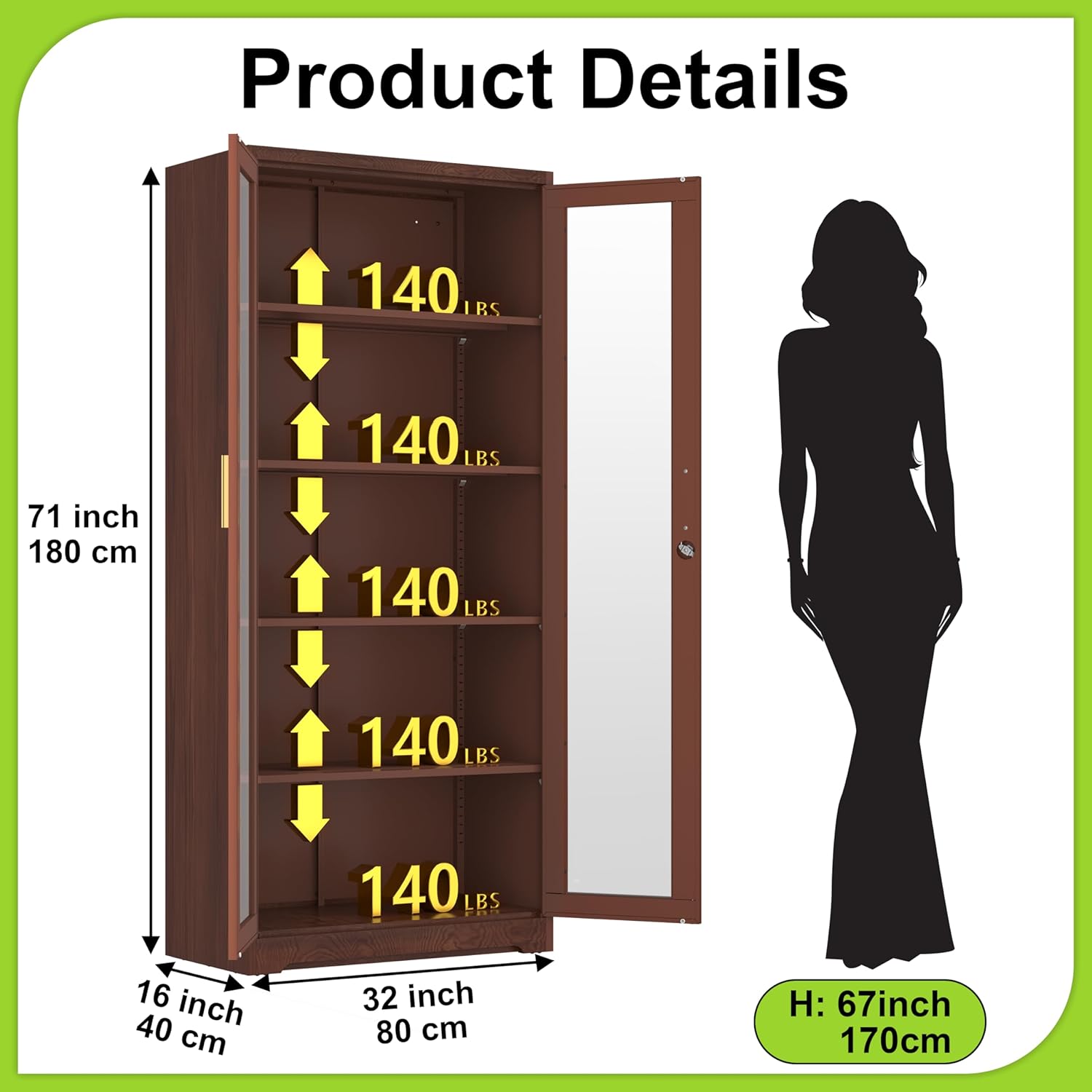 Display Cabinet with Glass Doo - Glass Cabinet Display ulasan dan harga