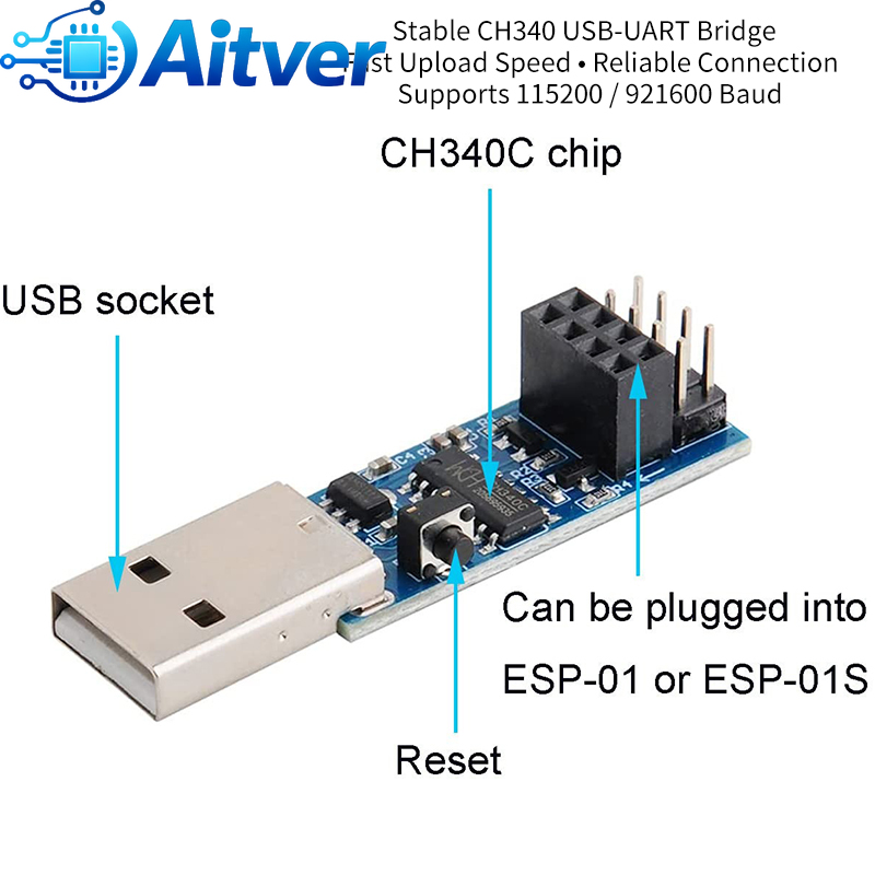 ESP01 Programmer Adapter USB t - Arduino Vending Machine Project ulasan dan harga