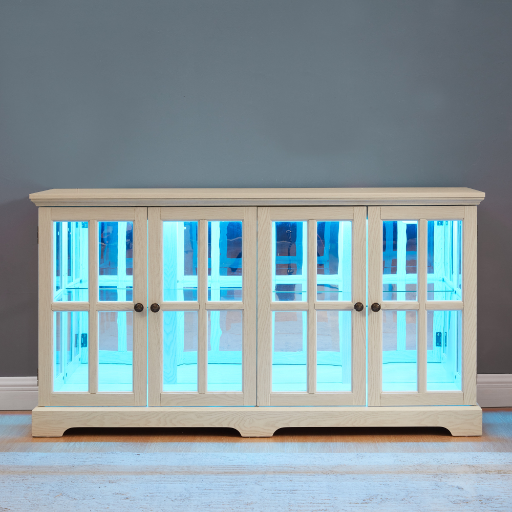 LED Curio Display Cabinet Vint - Glass Cabinet Display ulasan dan harga