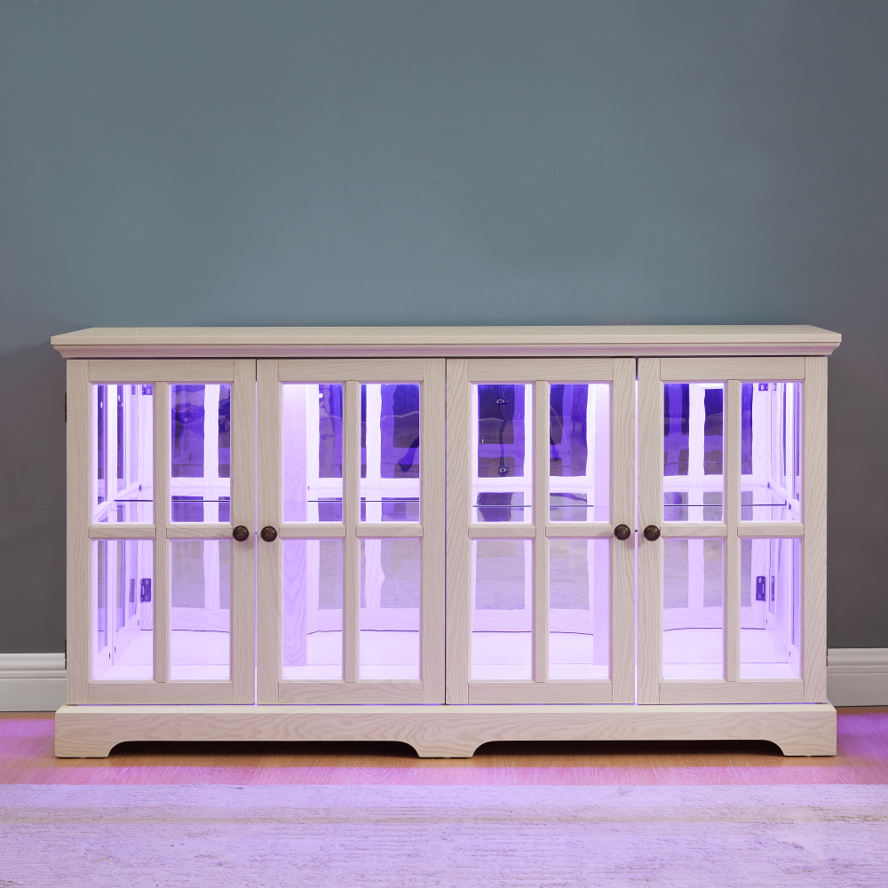 LED Curio Display Cabinet Vint - Glass Cabinet Display ulasan dan harga