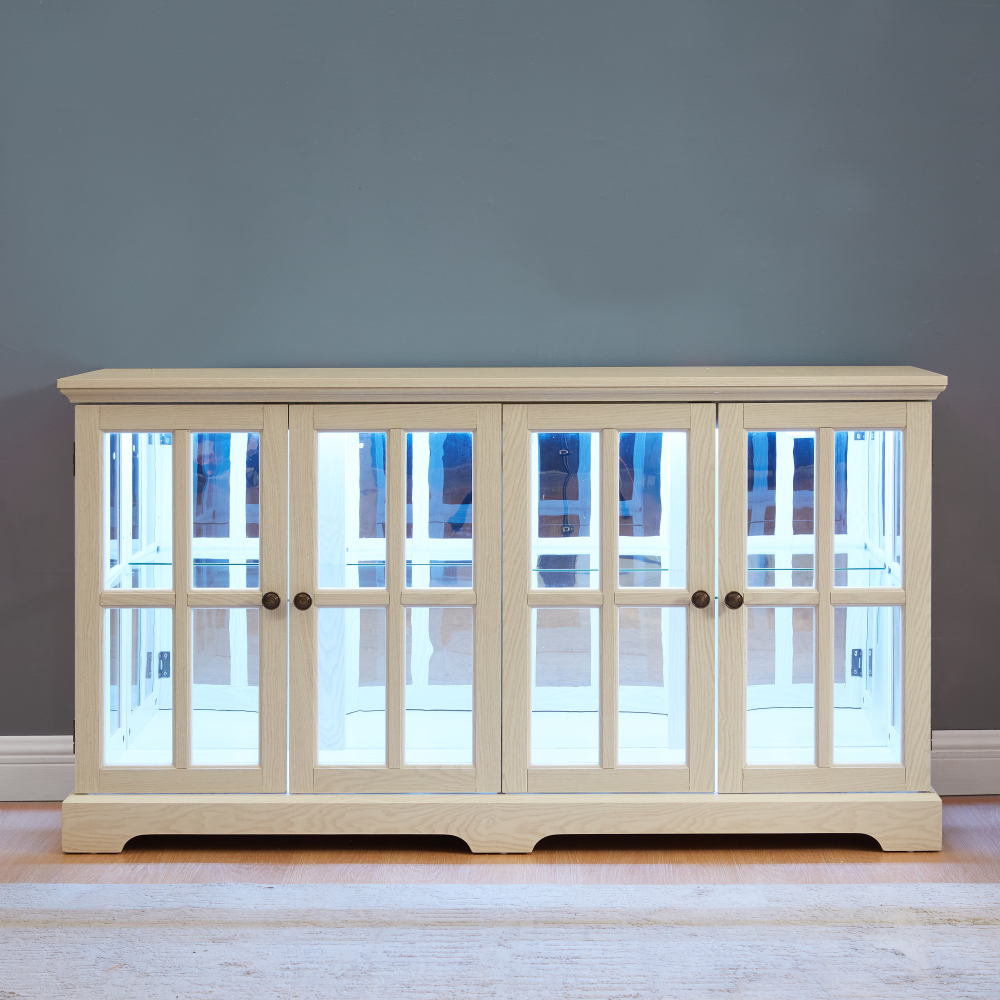 LED Curio Display Cabinet Vint - Glass Cabinet Display ulasan dan harga