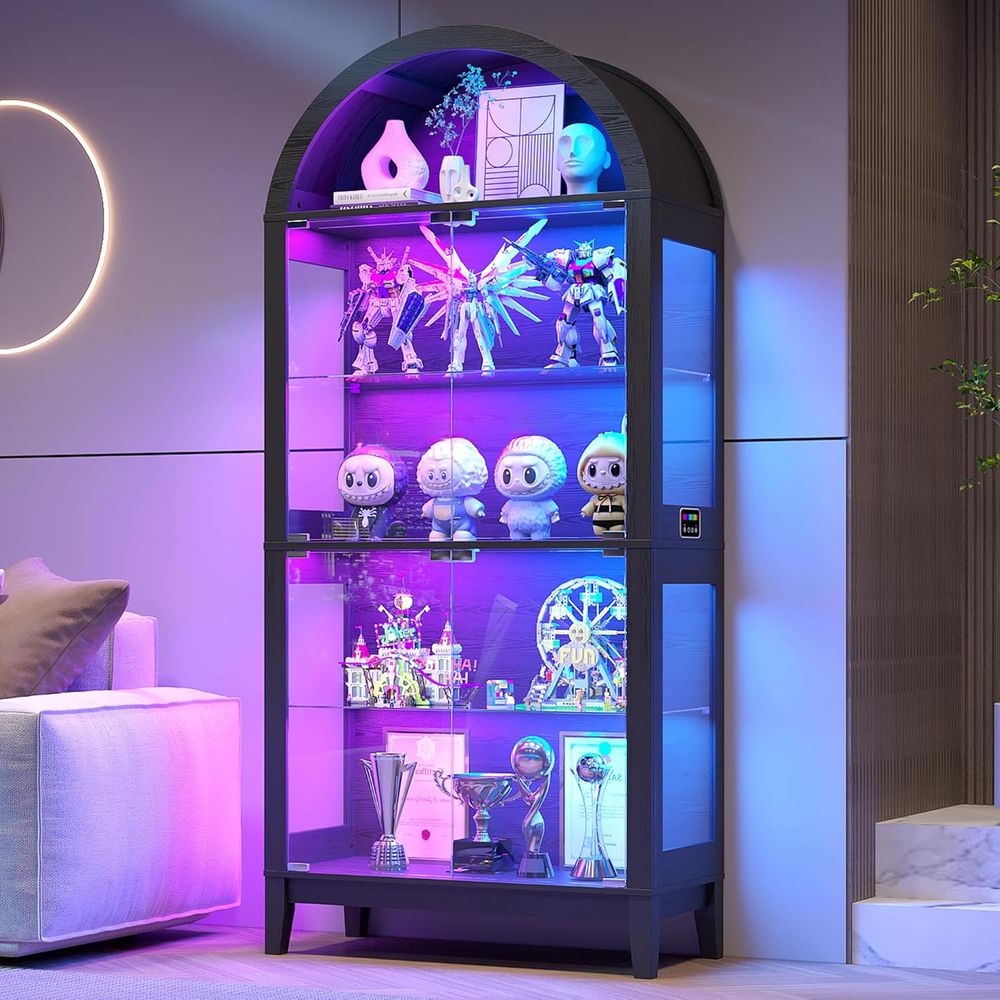 68.9 Arched 5-Tier Display Cab - Glass Cabinet Display ulasan dan harga