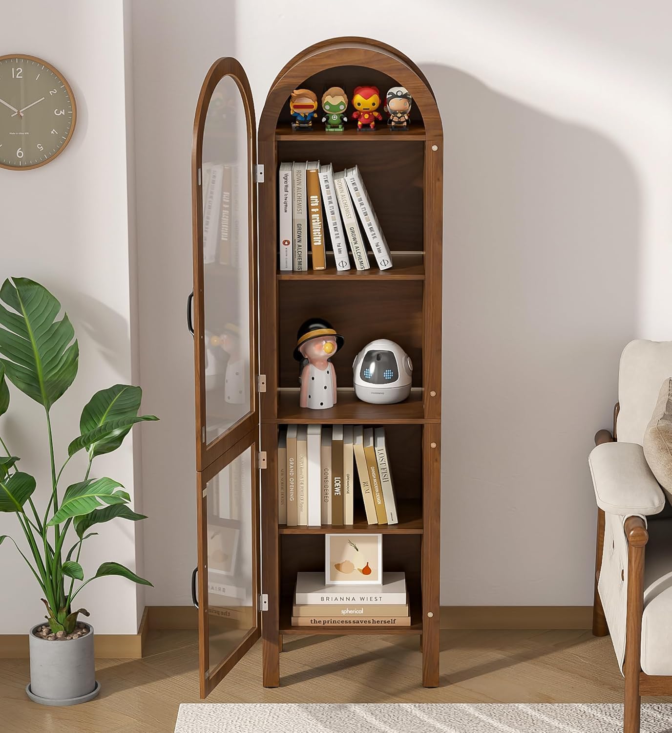 64.17 in Arched Display Cabine - Glass Cabinet Display ulasan dan harga