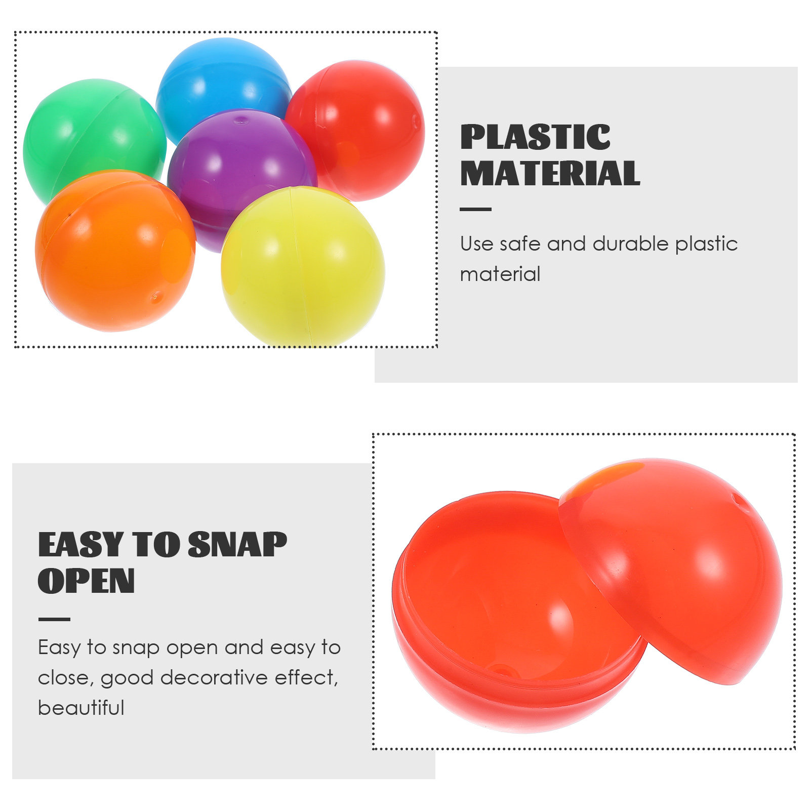 50 Pcs Fillable Prize Balls Ro - Prize Capsule Toy Machine ulasan dan harga