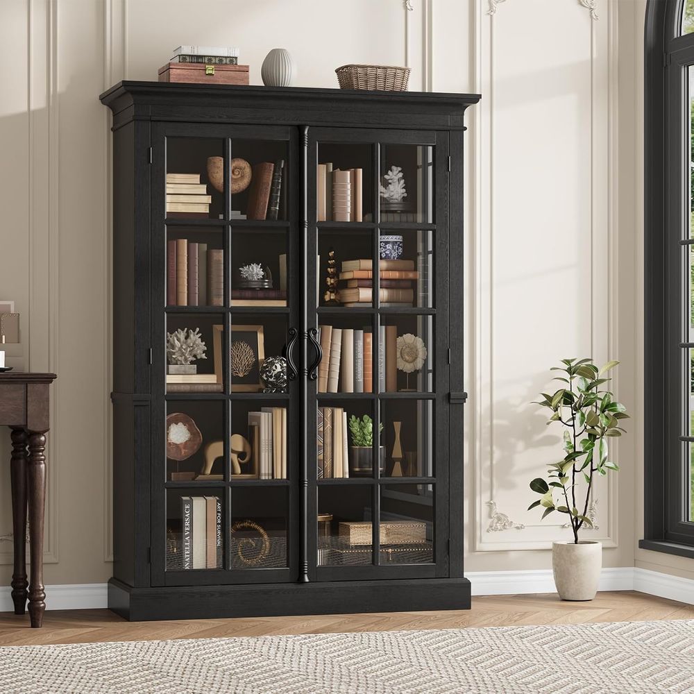 65 Tall Display Cabinet with A - Glass Cabinet Display ulasan dan harga