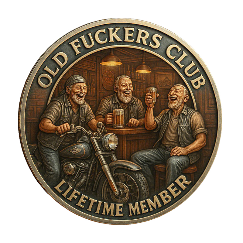 1pc Vintage Old Club Lifetime  - Token Coin Mechanism ulasan dan harga