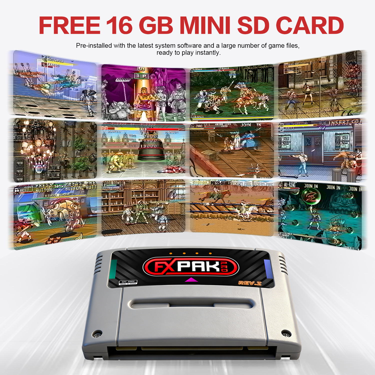New FXPAK Pro SFC/SNES Game Ca - Arcade Z ulasan dan harga